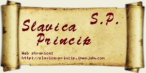 Slavica Princip vizit kartica